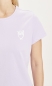 Preview: ROSA owl print basic tee - T-Shirt - flieder